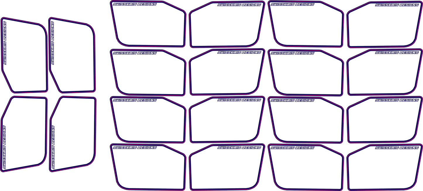 1/8 Buggy Wing Side Stickers