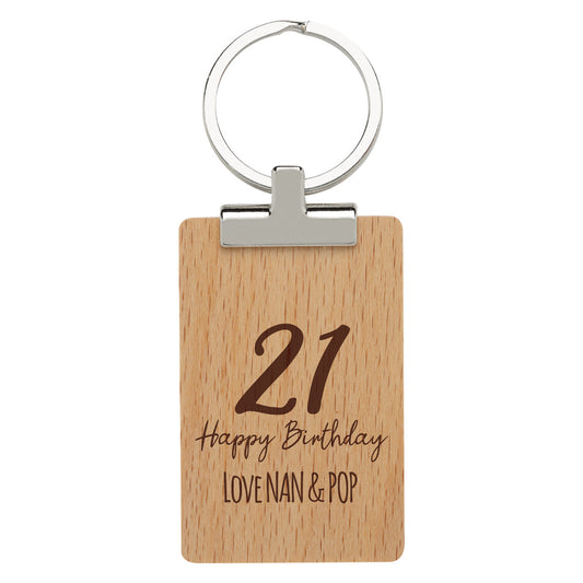Timber ID Keychain