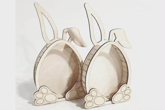 Laser cut easter egg boxes