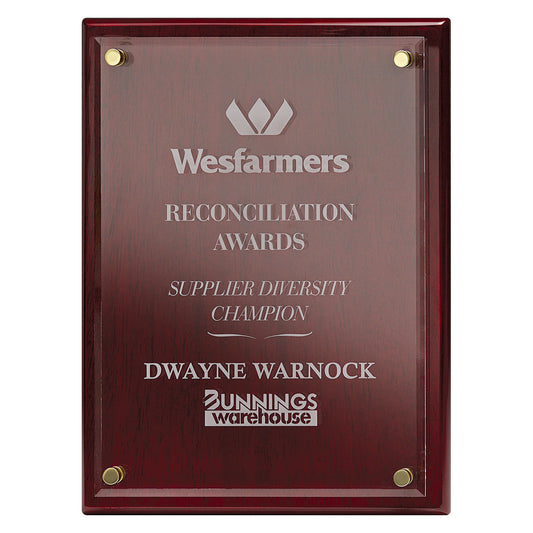Vivid Red Plaque