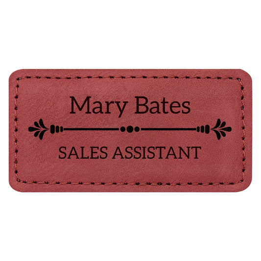 Name Badge - Rose