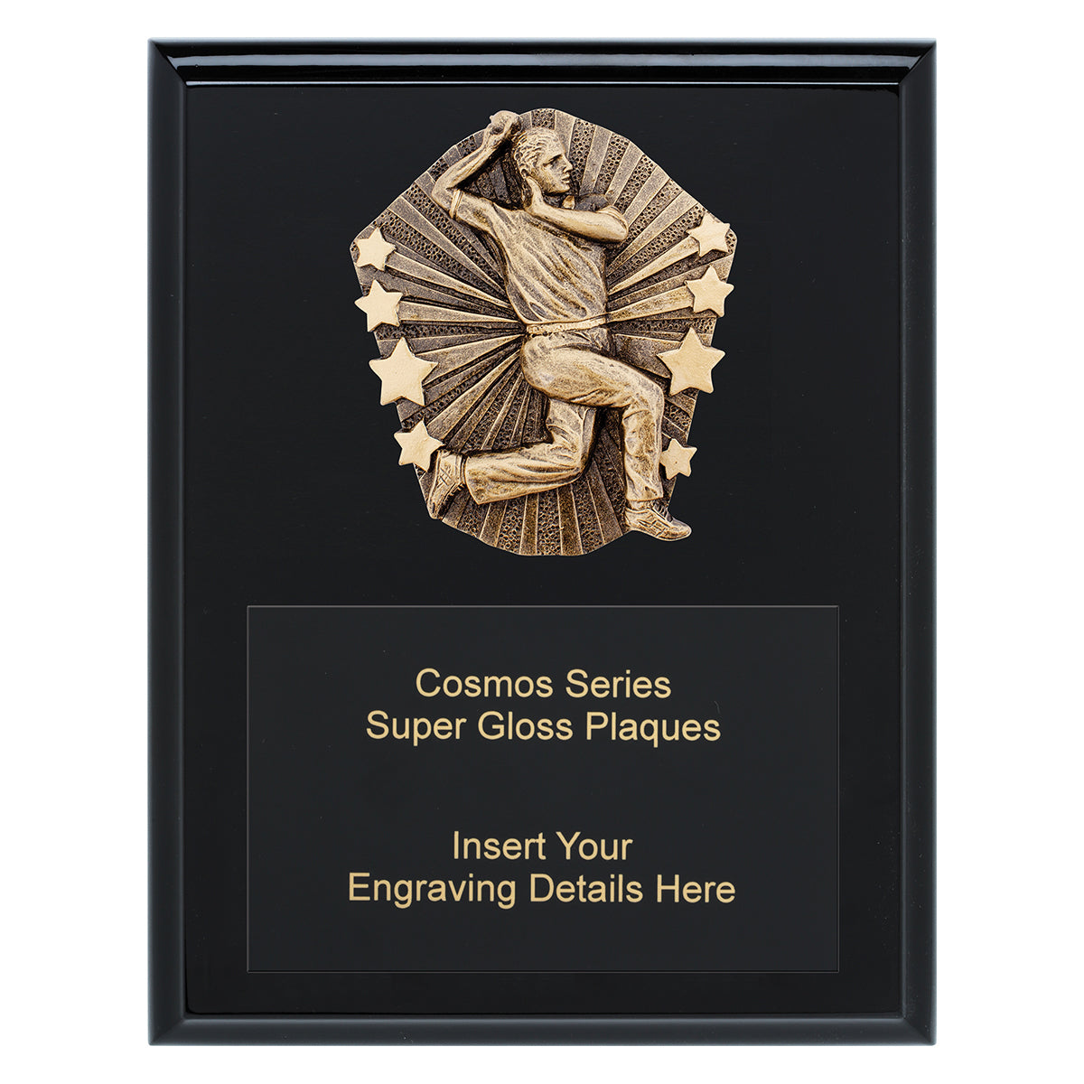 Cosmos Super Plaque - Male Bowler