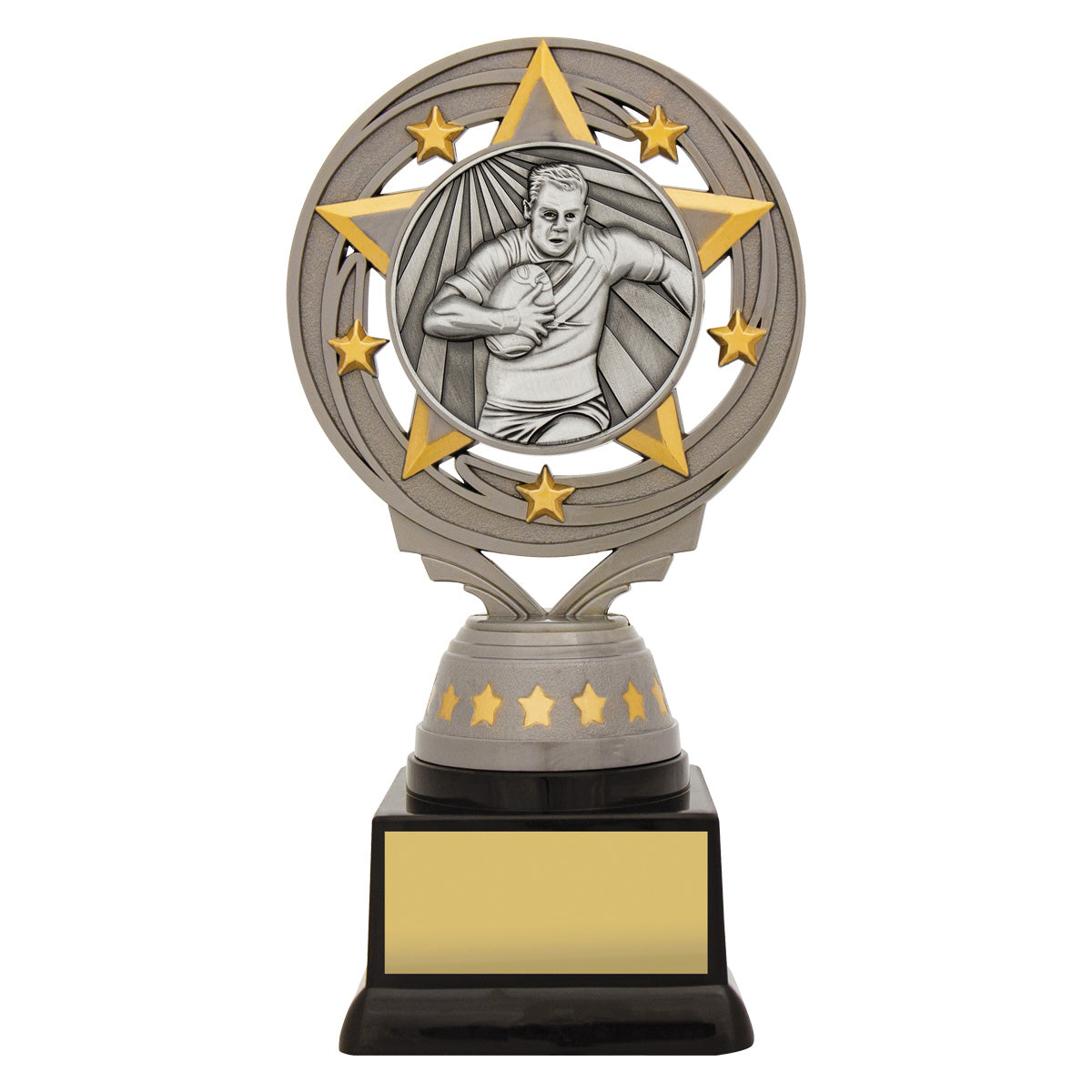 Silver Male Rugby Torch