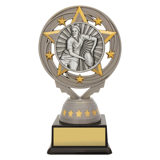 Silver Female Rugby Torch