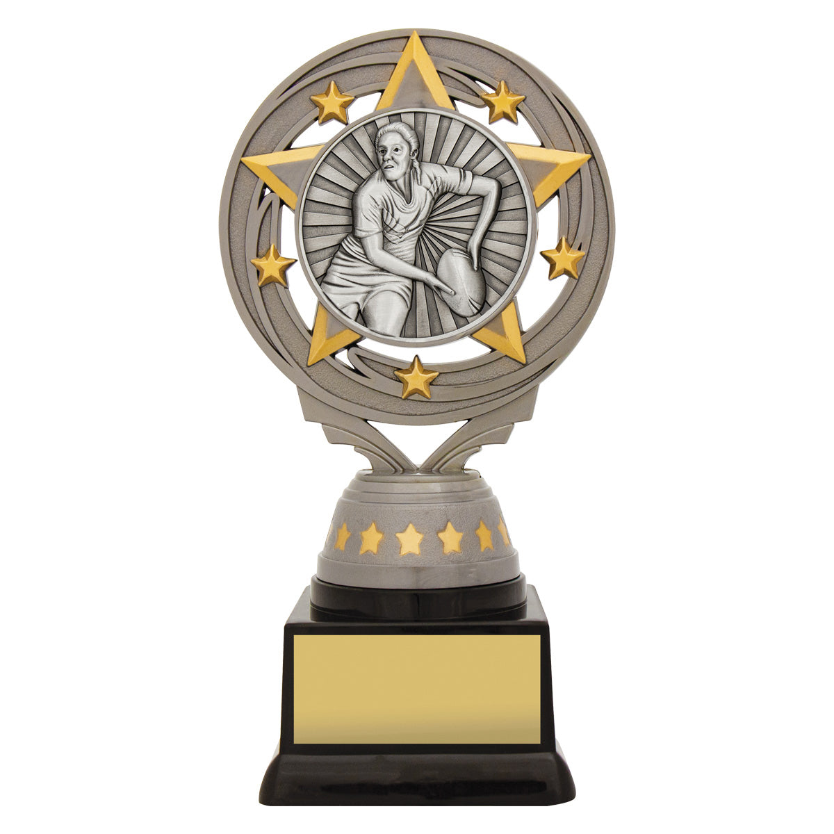 Silver Female Rugby Torch