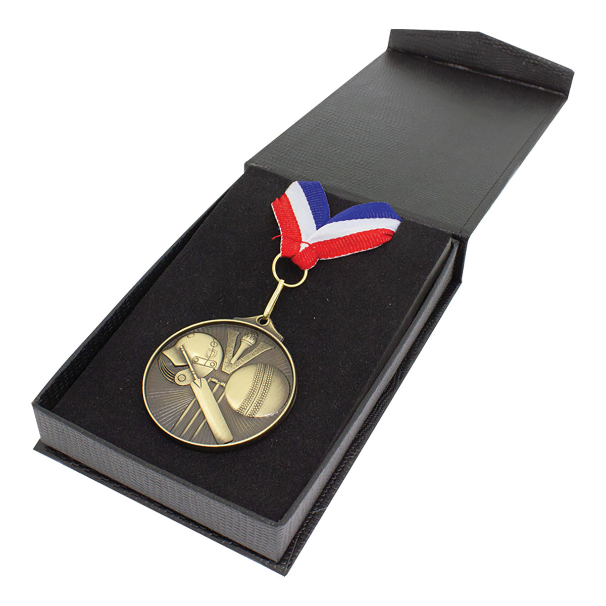 Flip-Top Box - Ribbon & Medal