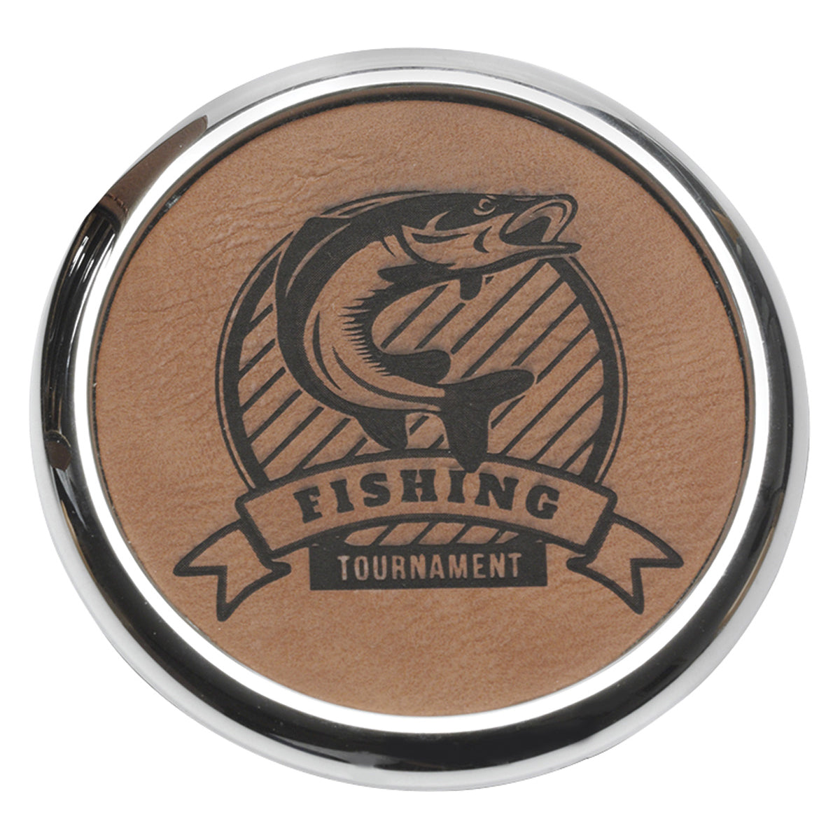Coaster Set Rawhide & Metal