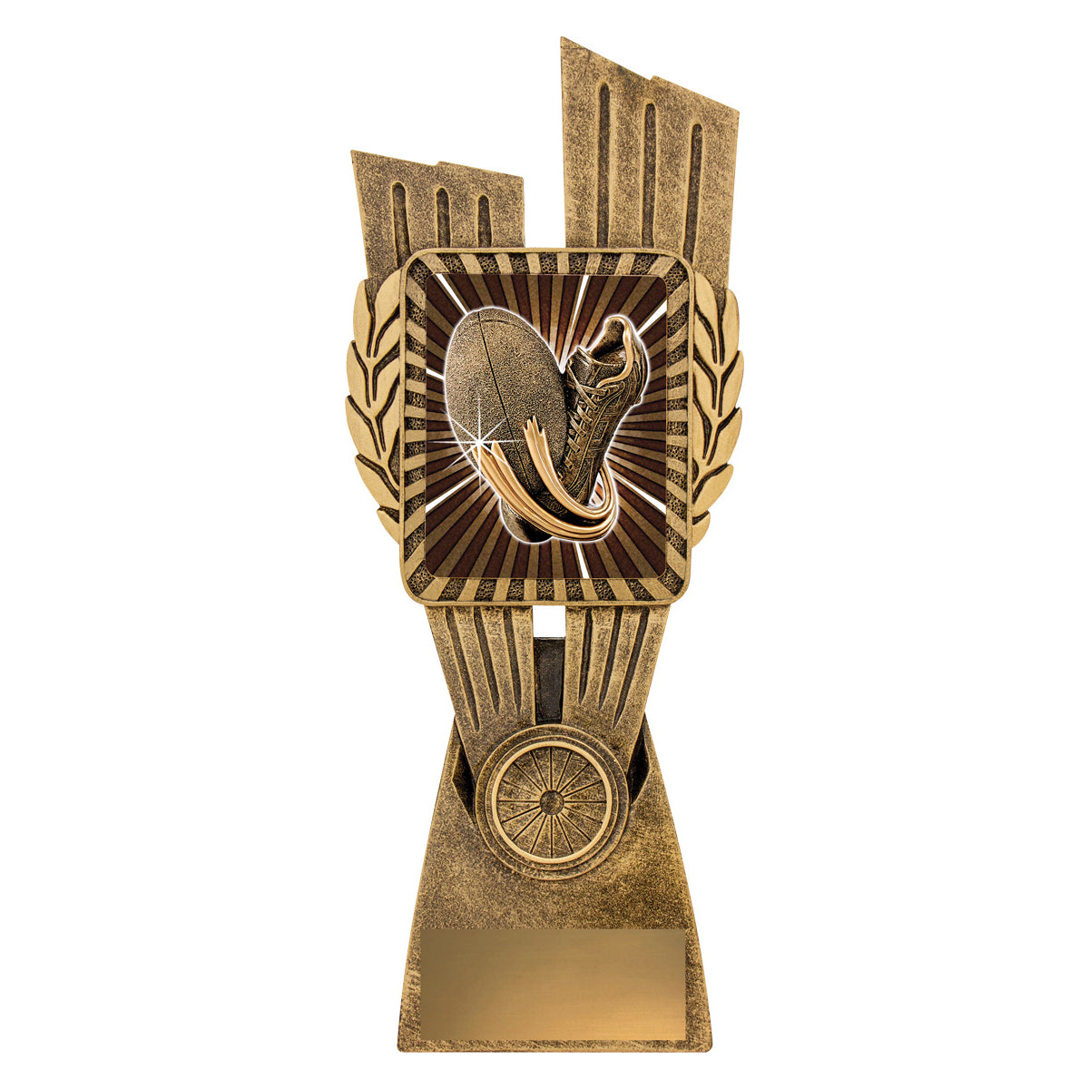 Antique Gold Lynx - Rugby Theme