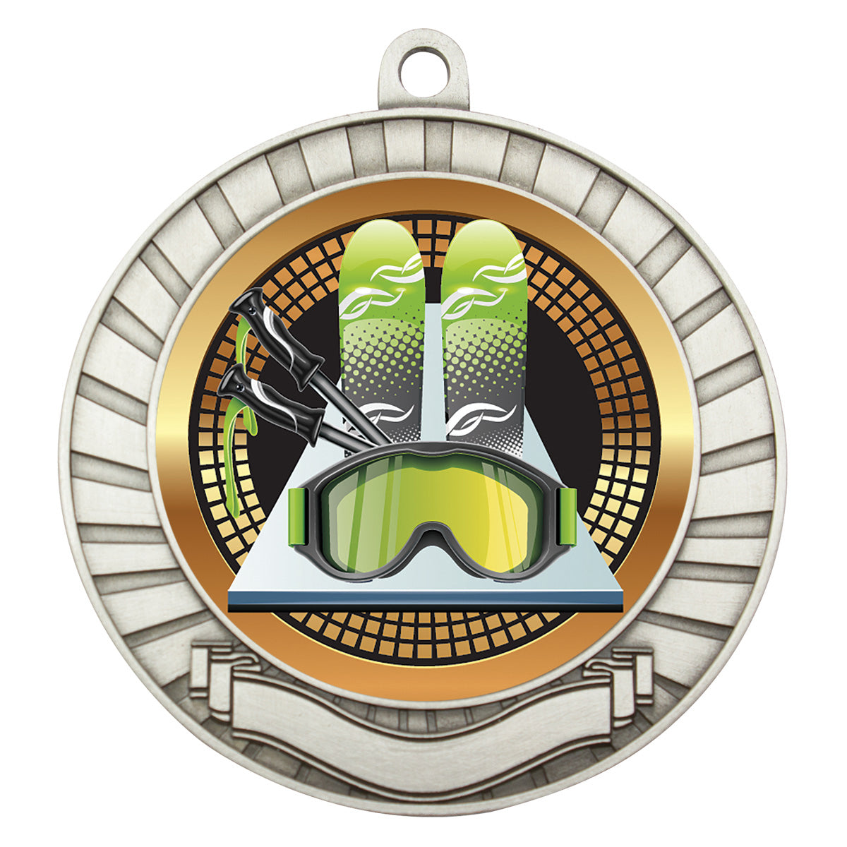 Eco Scroll - Skiing