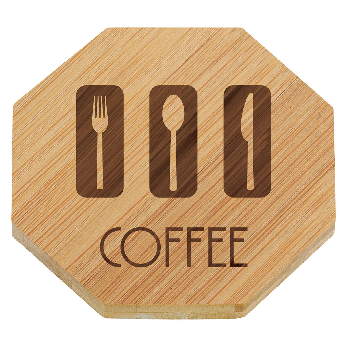 Bamboo Coaster Set - Octagon